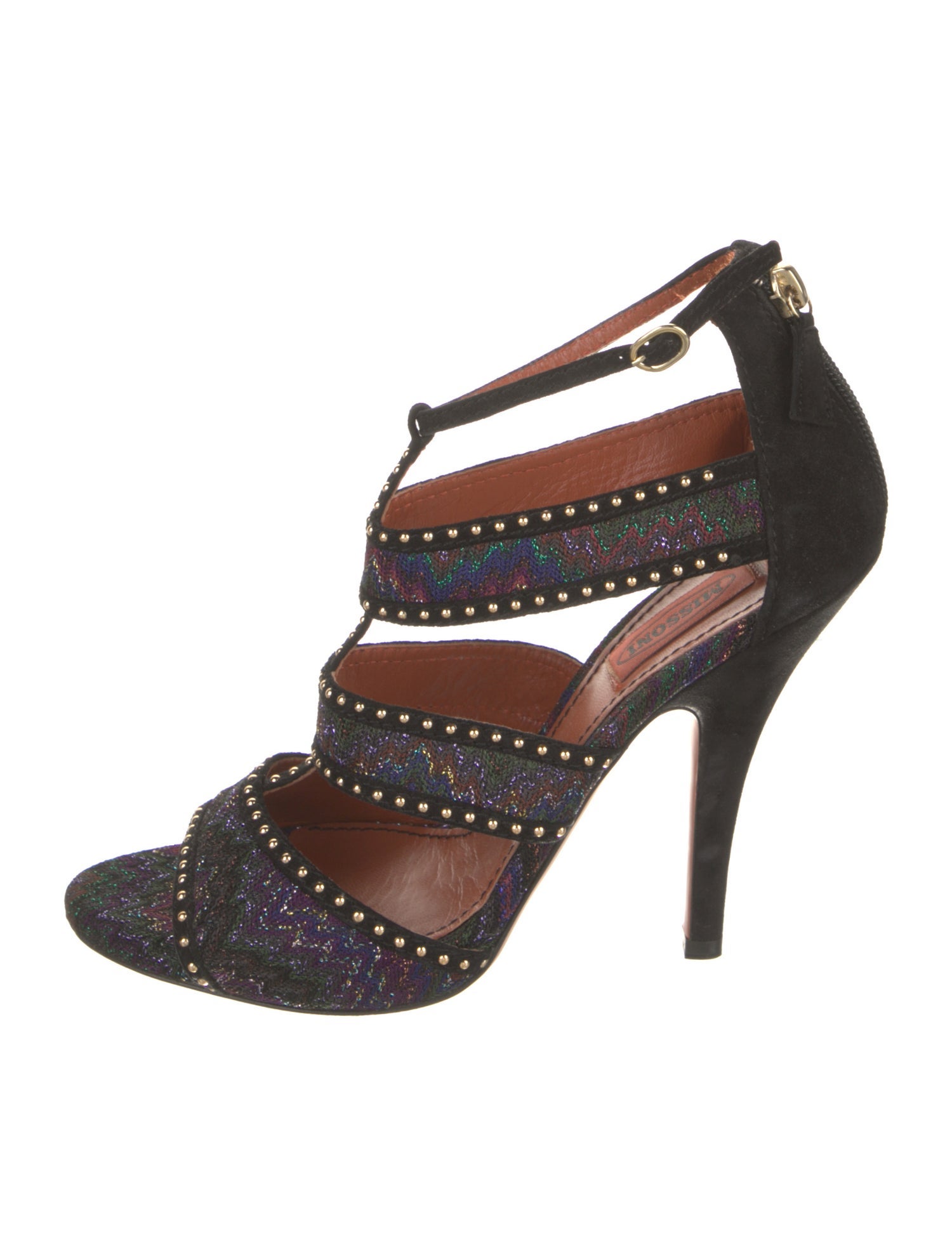 Missoni Printed Studded Accents Sandals