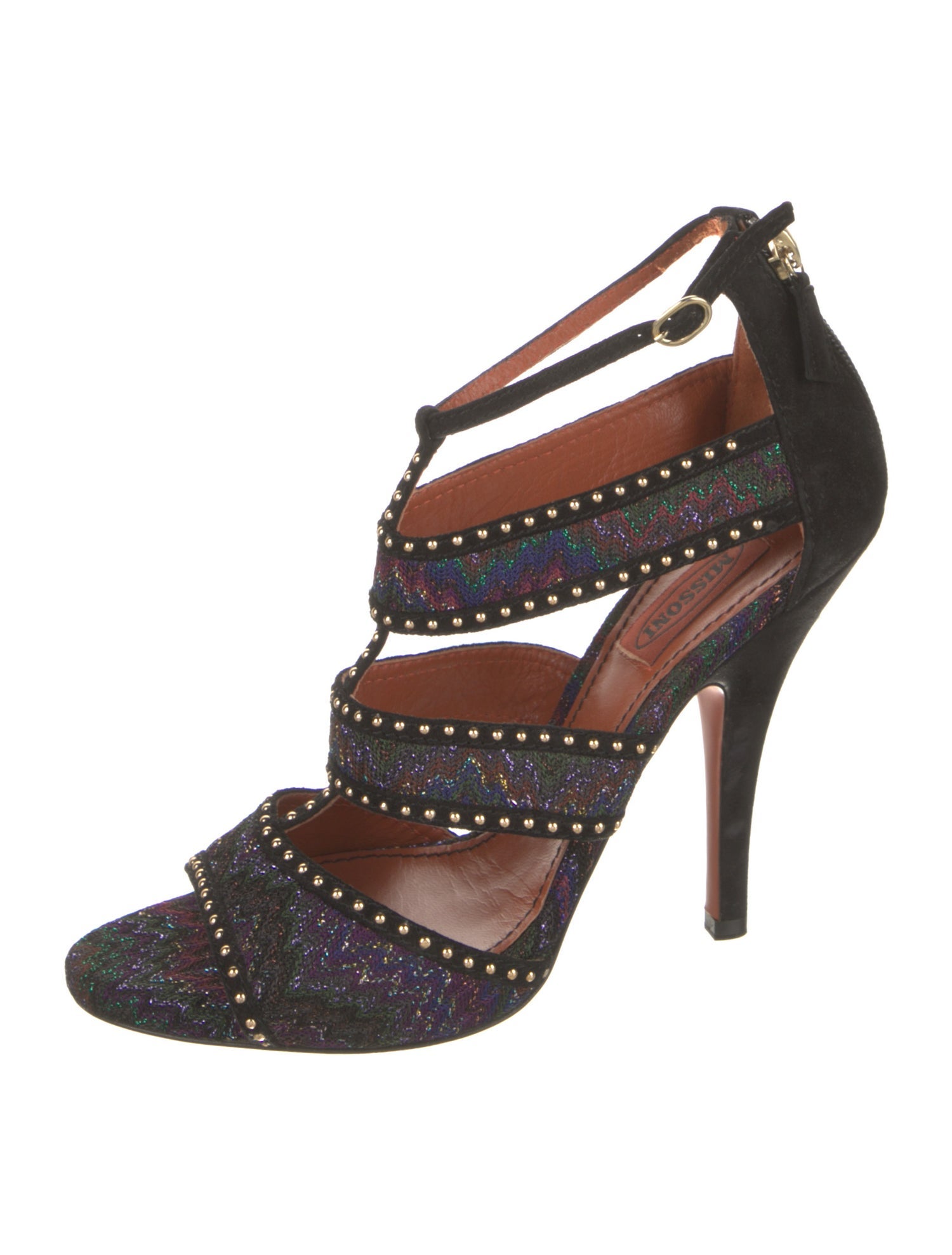 Missoni Printed Studded Accents Sandals