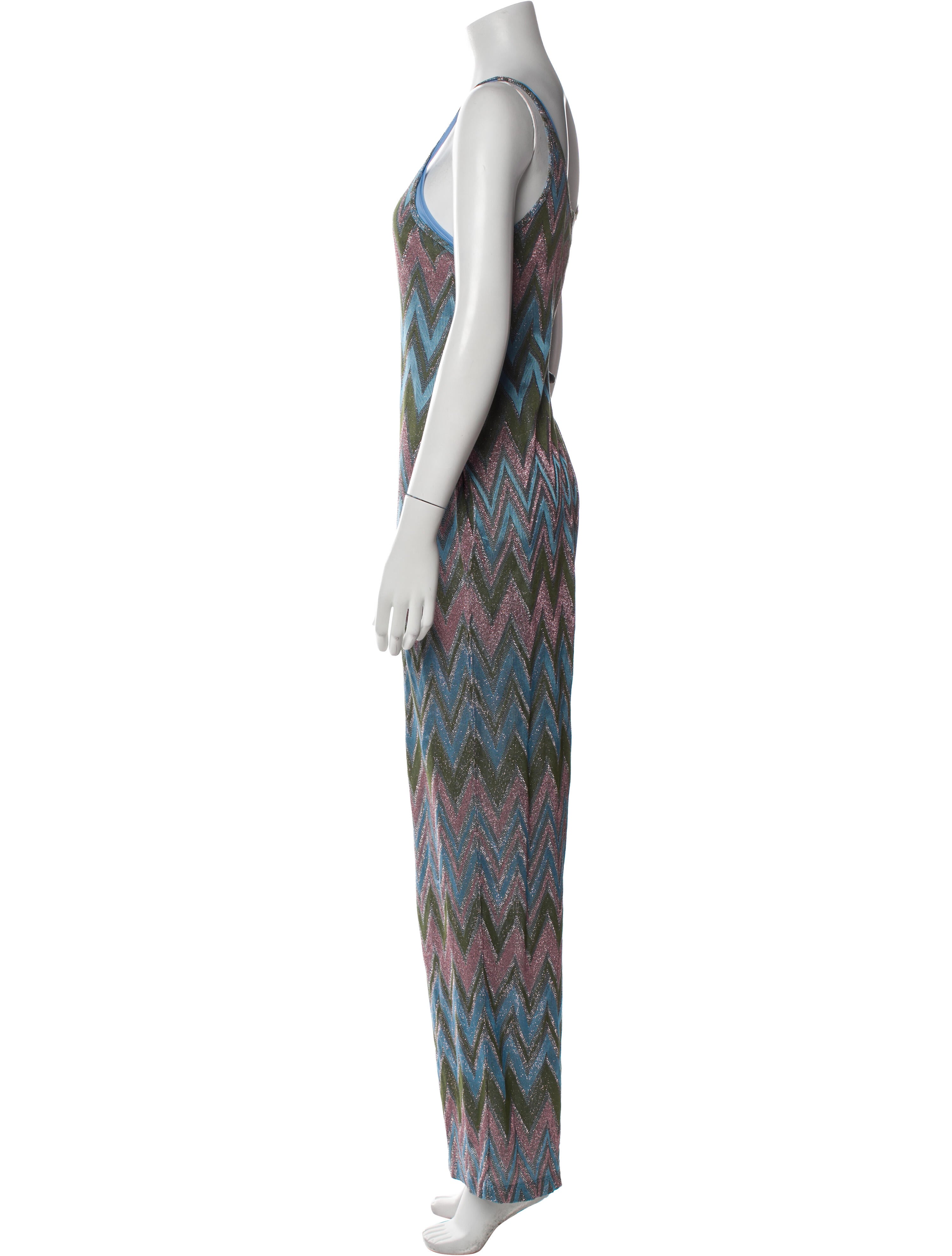 M Missoni Printed Scoop Neck Jumpsuit w/ Tags