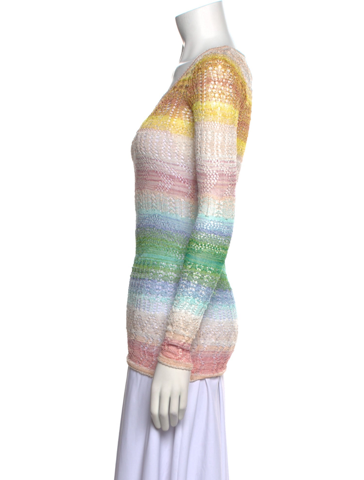 Missoni Striped Scoop Neck Sweater