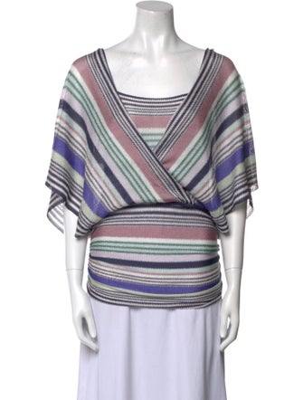 Missoni Striped Square Neckline Top