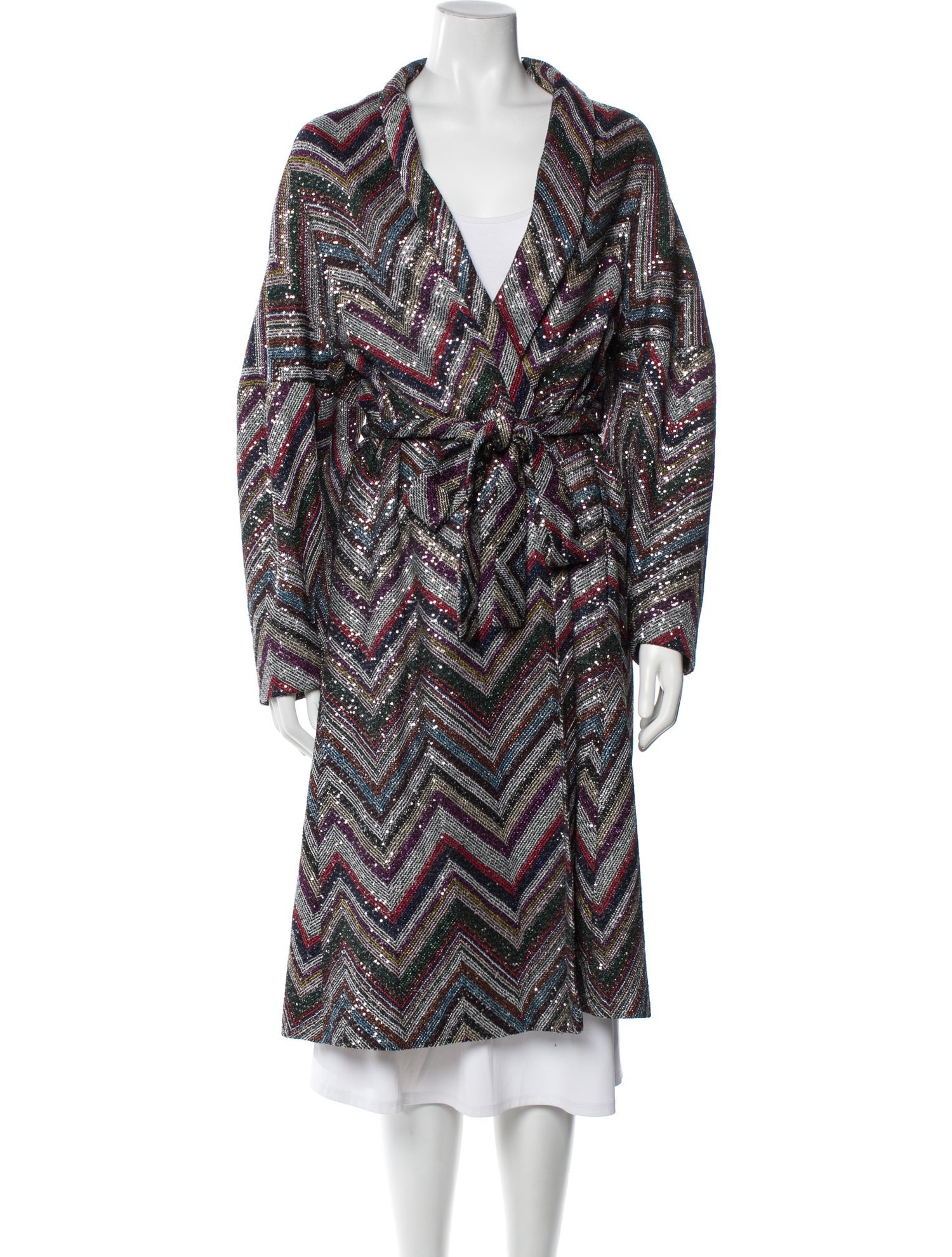 Missoni Plaid Print Coat