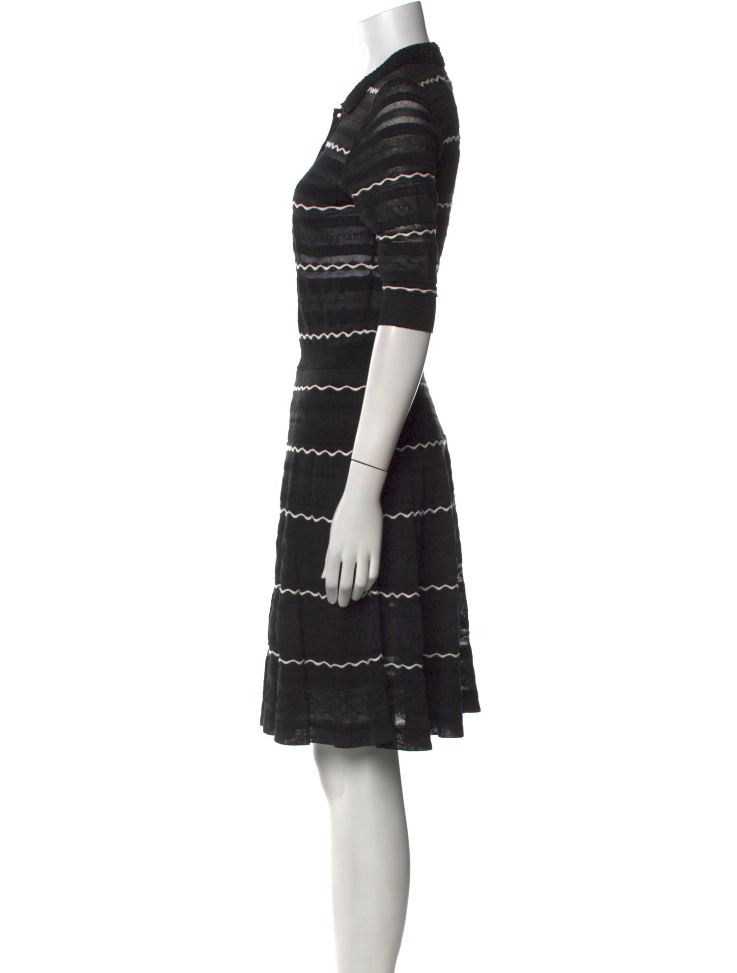 M Missoni Striped Knee-Length Dress