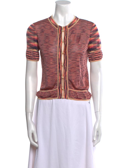 Missoni Striped Crew Neck Crop Top