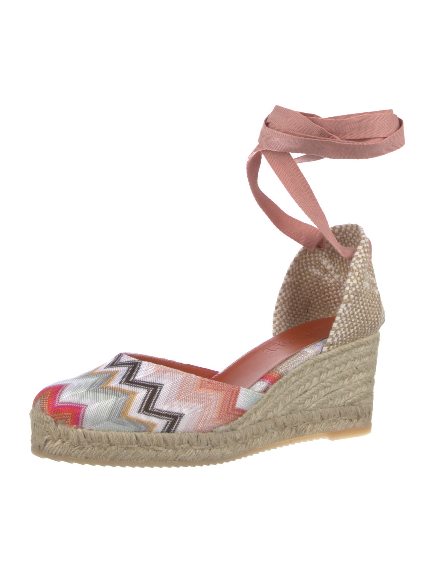 Missoni Canvas Printed D'Orsay Pumps