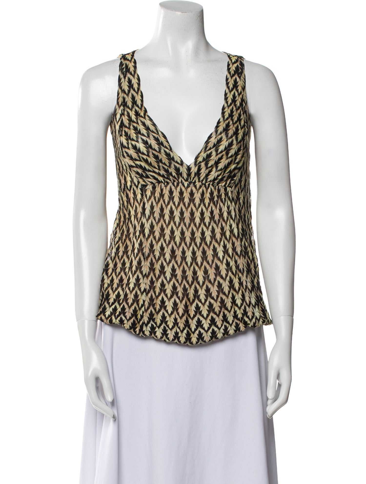 Missoni Printed V-Neck Top