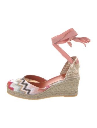 Missoni Striped Leather Trim Embellishment D'Orsay Pumps