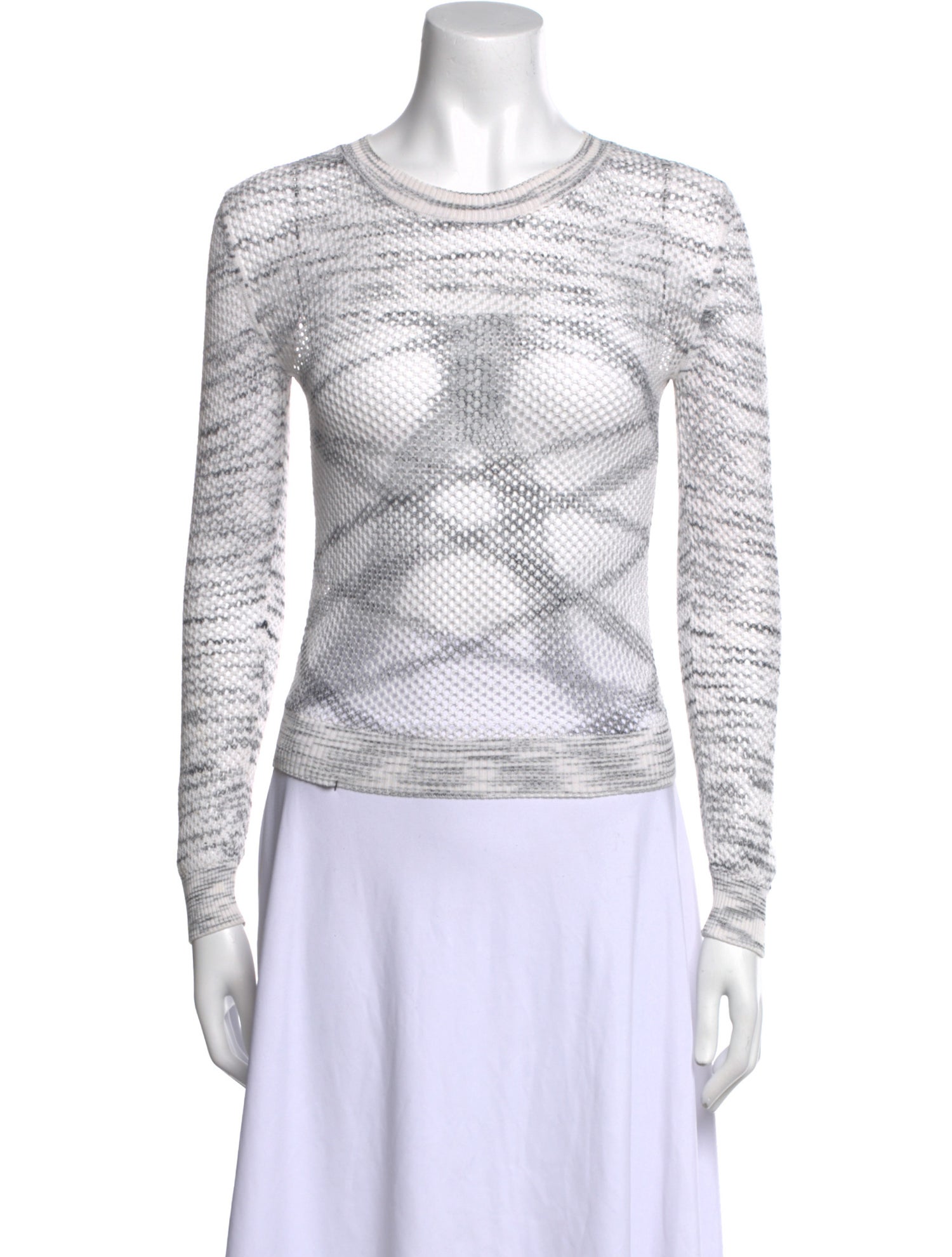Missoni Tweed Pattern Crew Neck Top