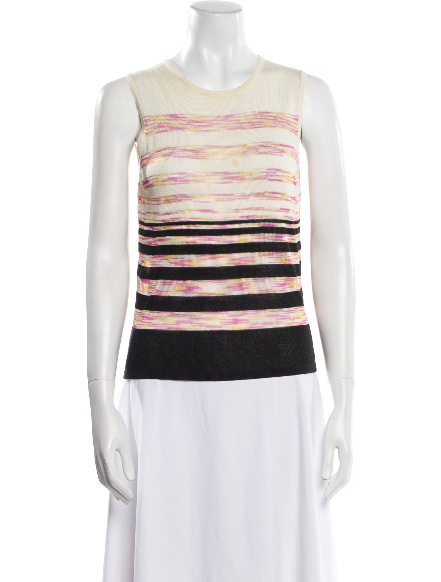 Missoni Striped Crew Neck Top