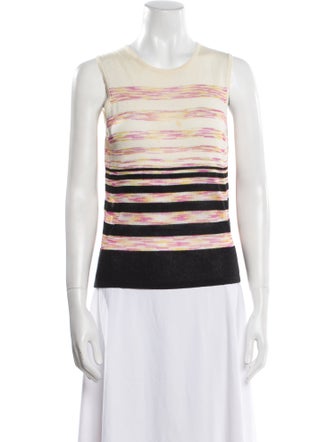 Missoni Striped Crew Neck Top