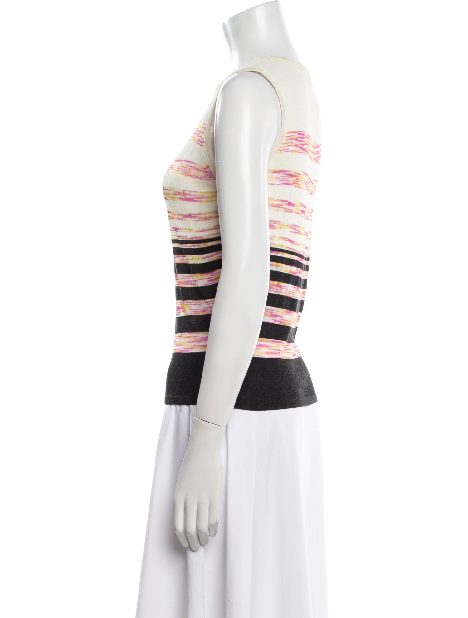 Missoni Striped Crew Neck Top