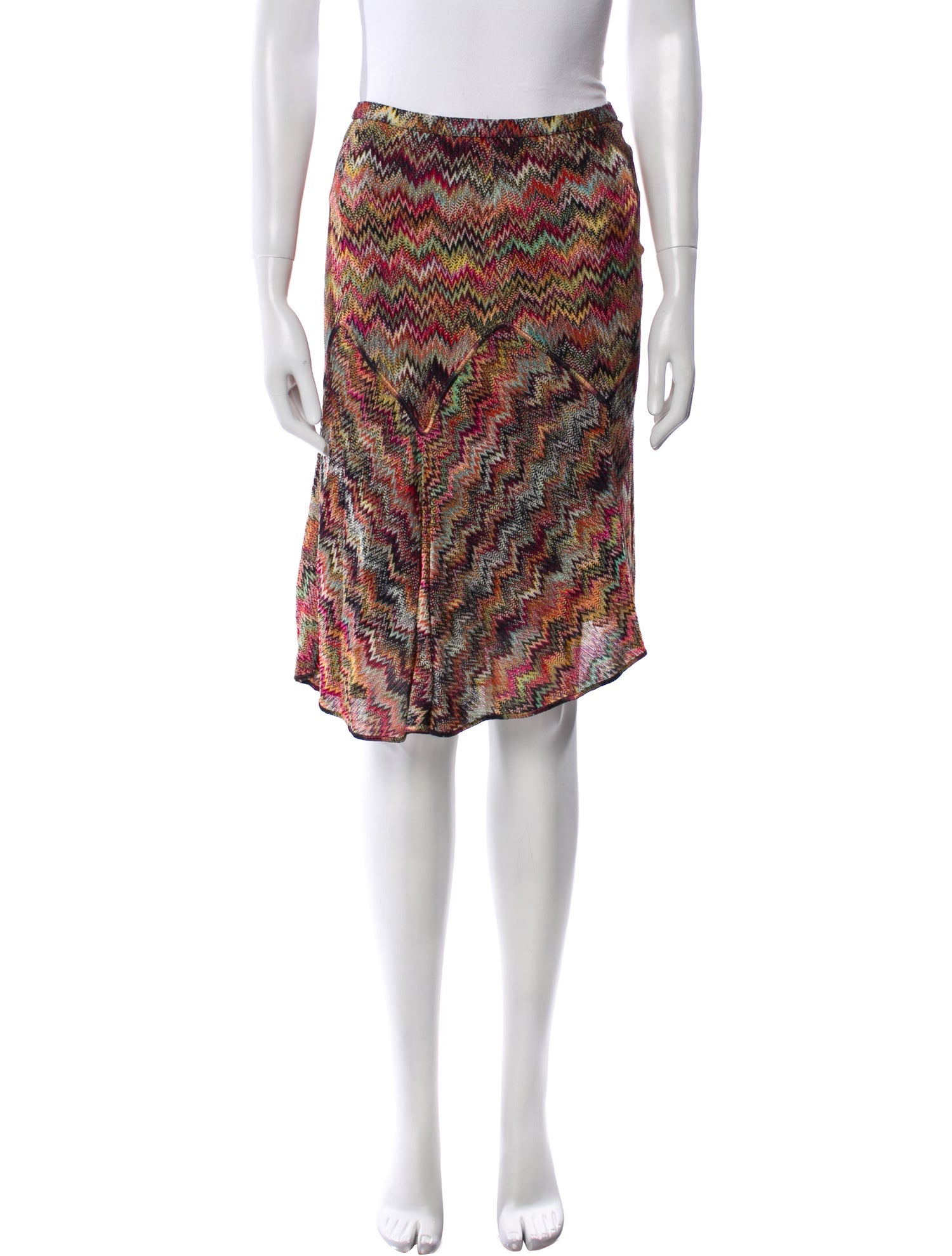 Missoni Striped Knee-Length Skirt