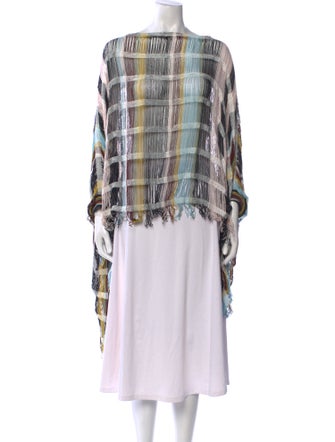 Missoni Plaid Print Crew Neck Sweater