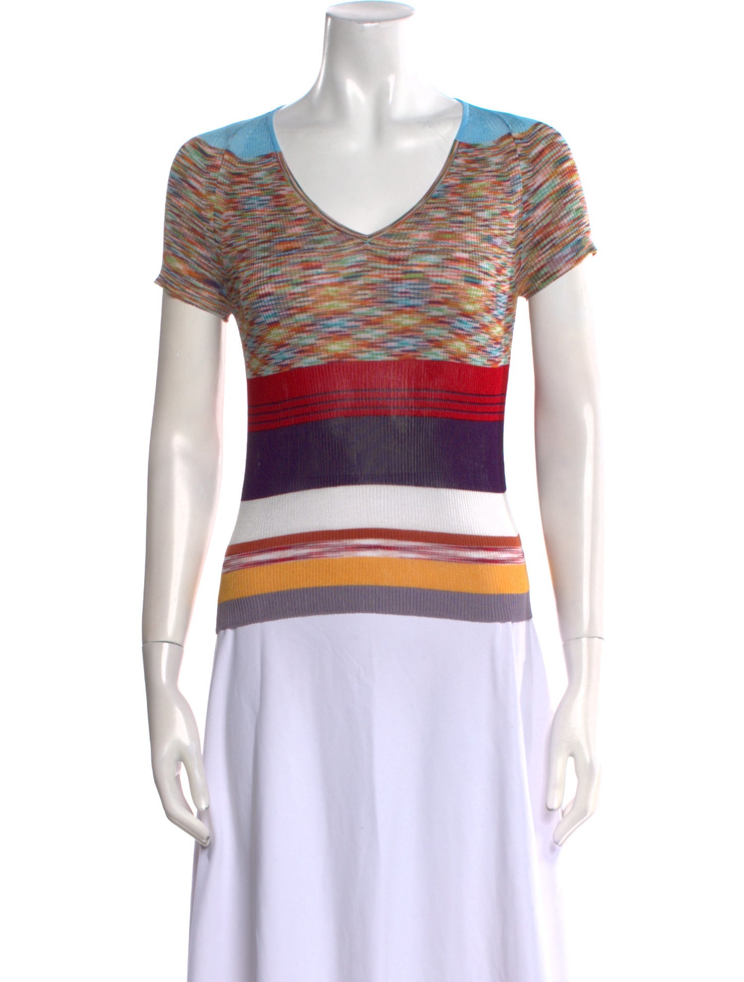 Missoni Striped V-Neck T-Shirt