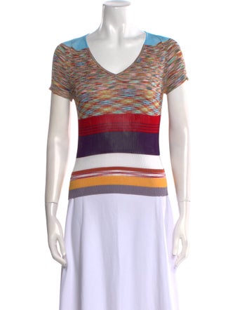 Missoni Striped V-Neck T-Shirt
