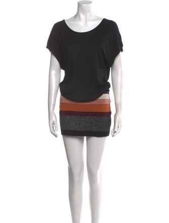 M Missoni Striped Knee-Length Dress