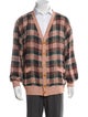Missoni Plaid Print V-Neck Cardigan