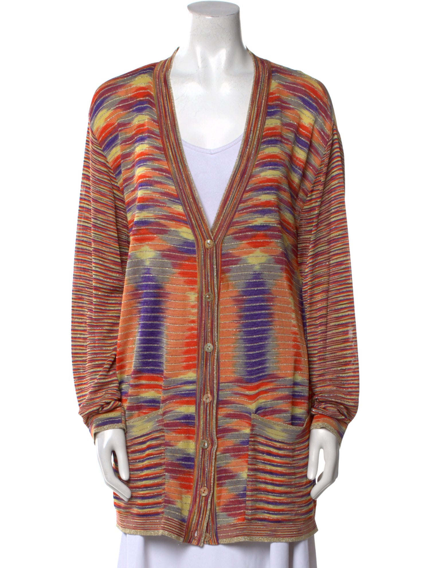 Missoni Striped V-Neck Sweater