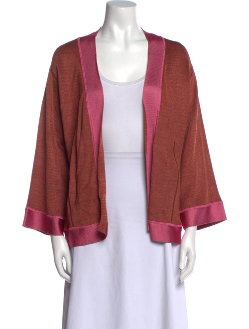 Missoni Colorblock Pattern Open Front Sweater