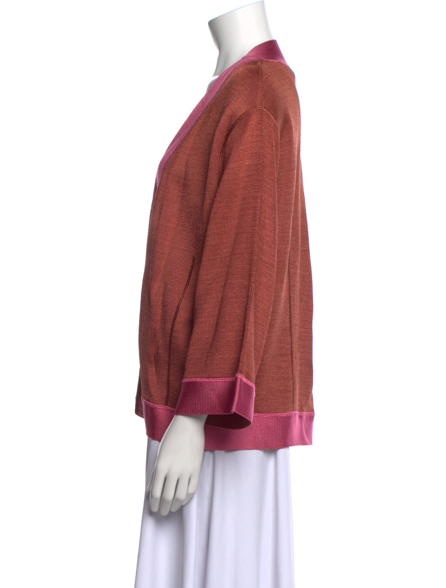 Missoni Colorblock Pattern Open Front Sweater