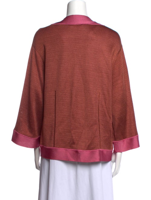 Missoni Colorblock Pattern Open Front Sweater