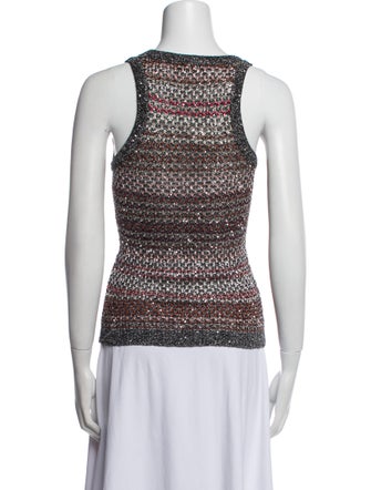 Missoni Striped Scoop Neck Top