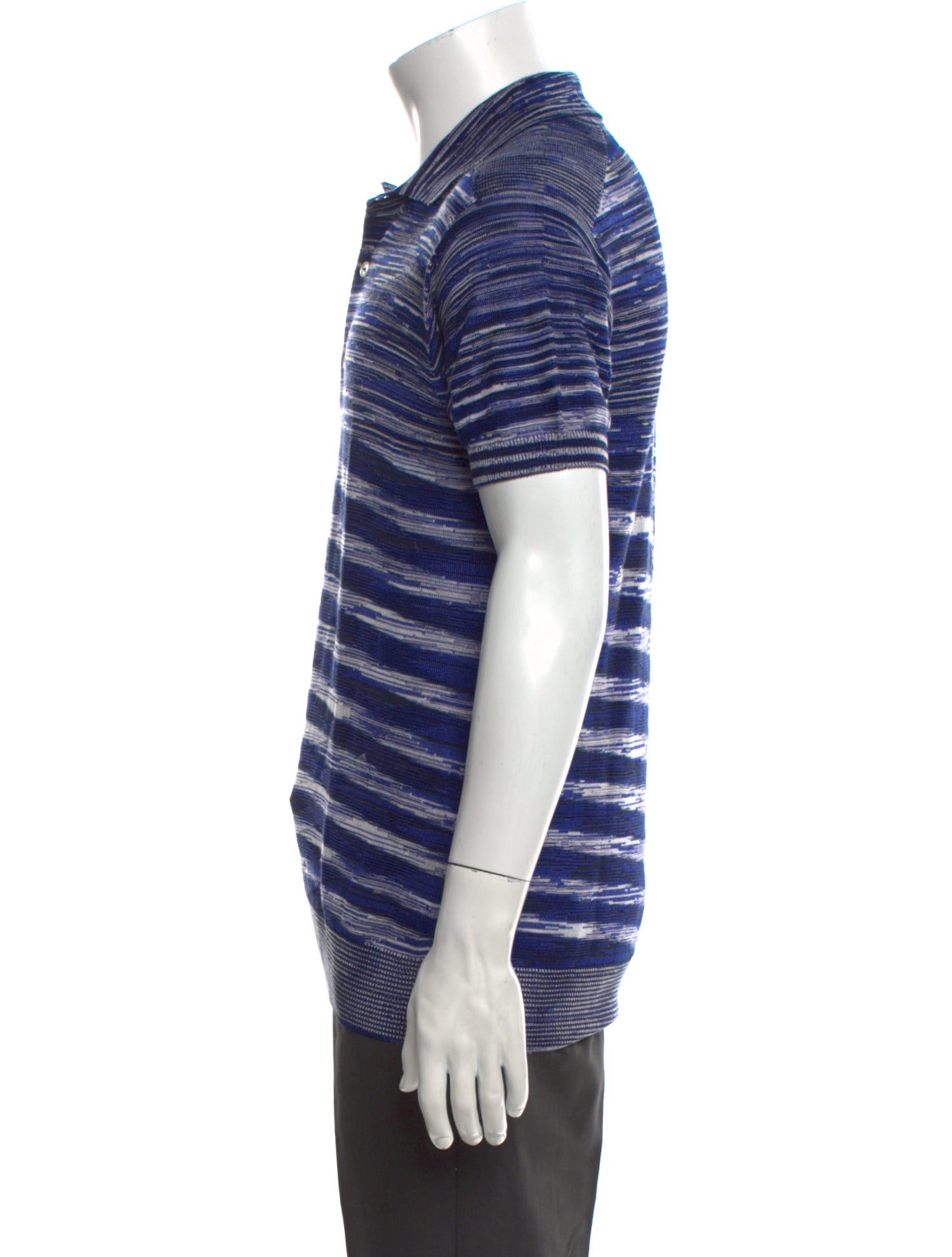 Missoni Striped Collar Polo Shirt