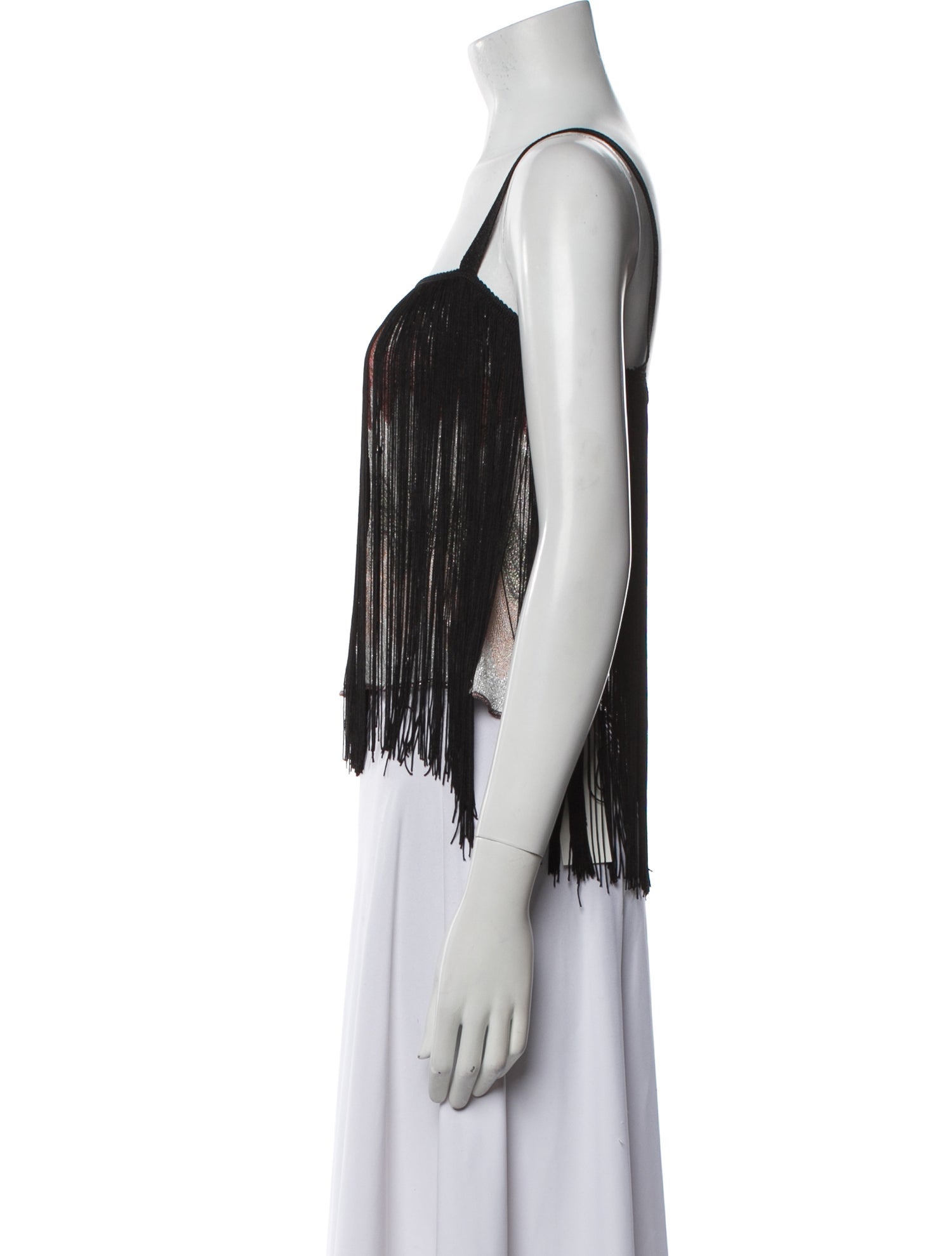 Missoni Square Neckline Sleeveless Crop Top