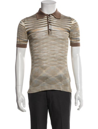 Missoni Striped Collar Polo Shirt