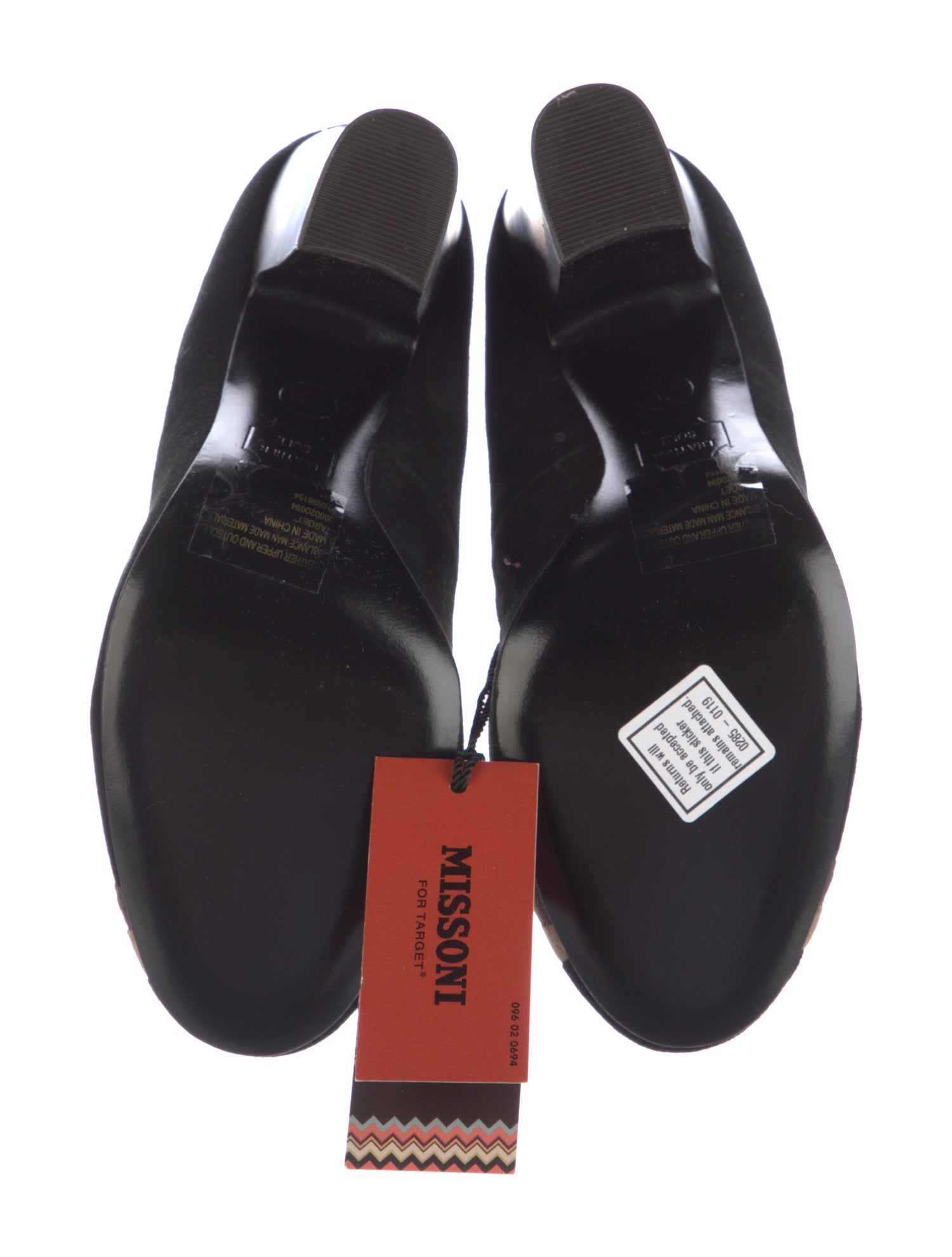 Missoni Suede Colorblock Pattern Pumps