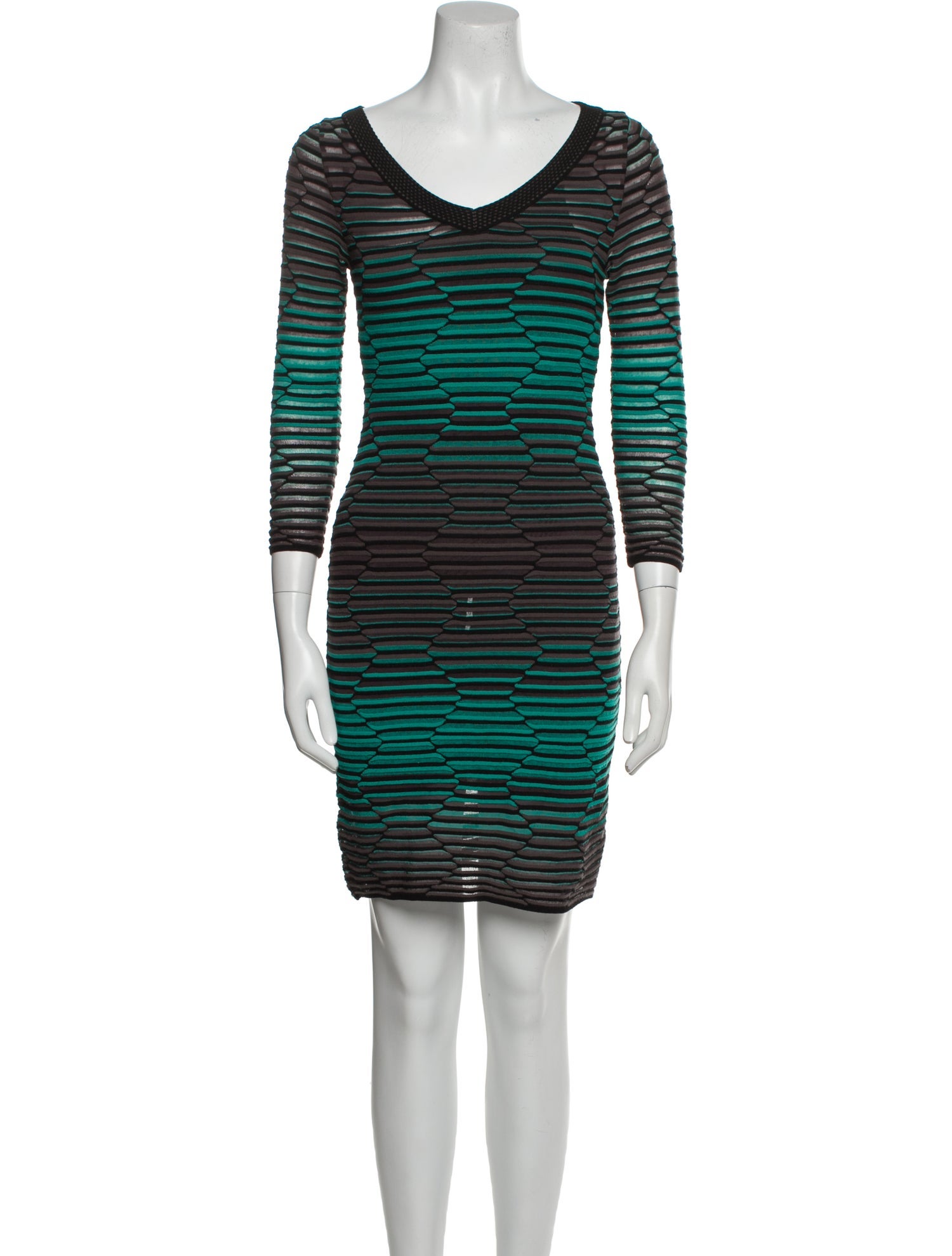 M Missoni Striped Mini Dress