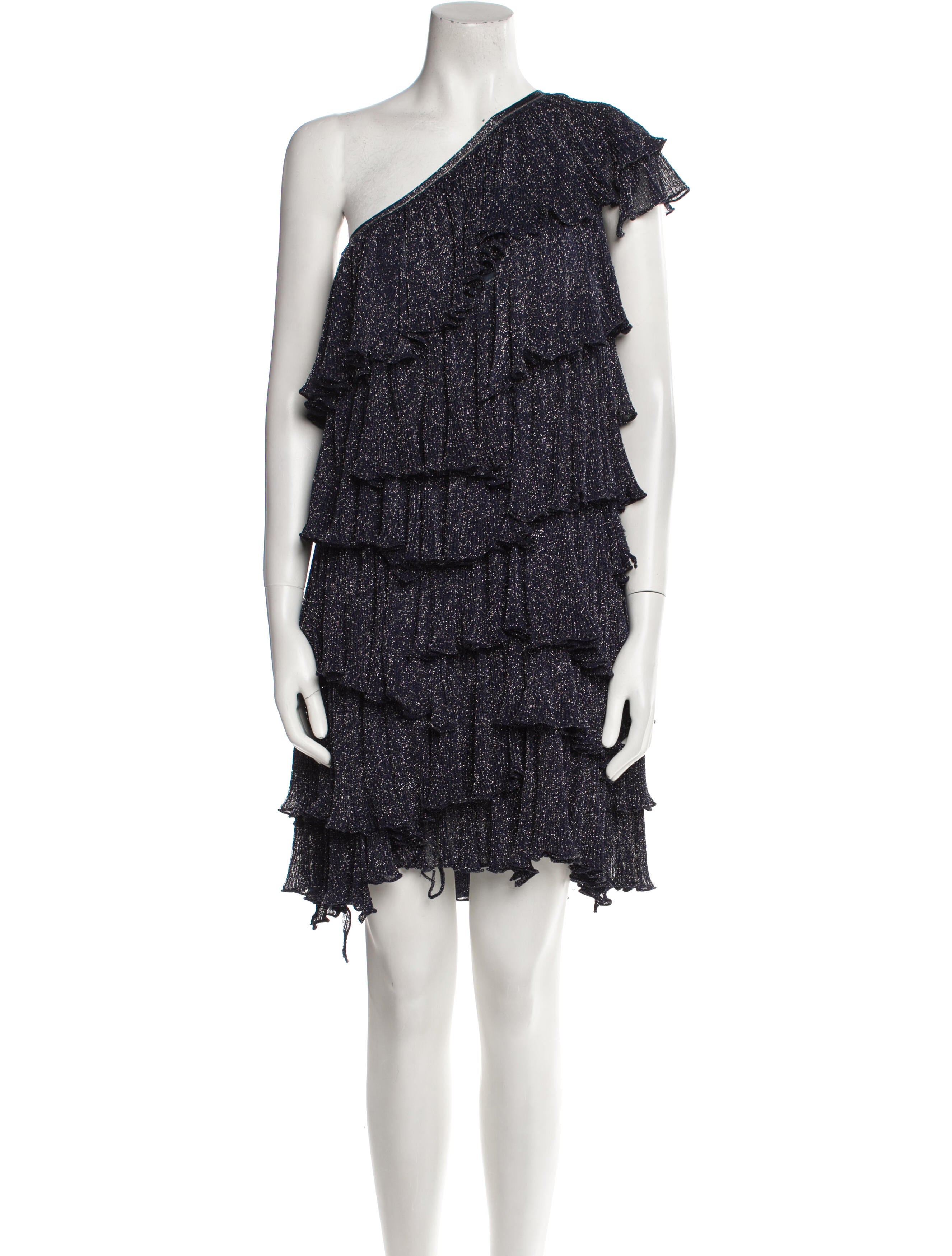 Missoni One-Shoulder Knee-Length Dress