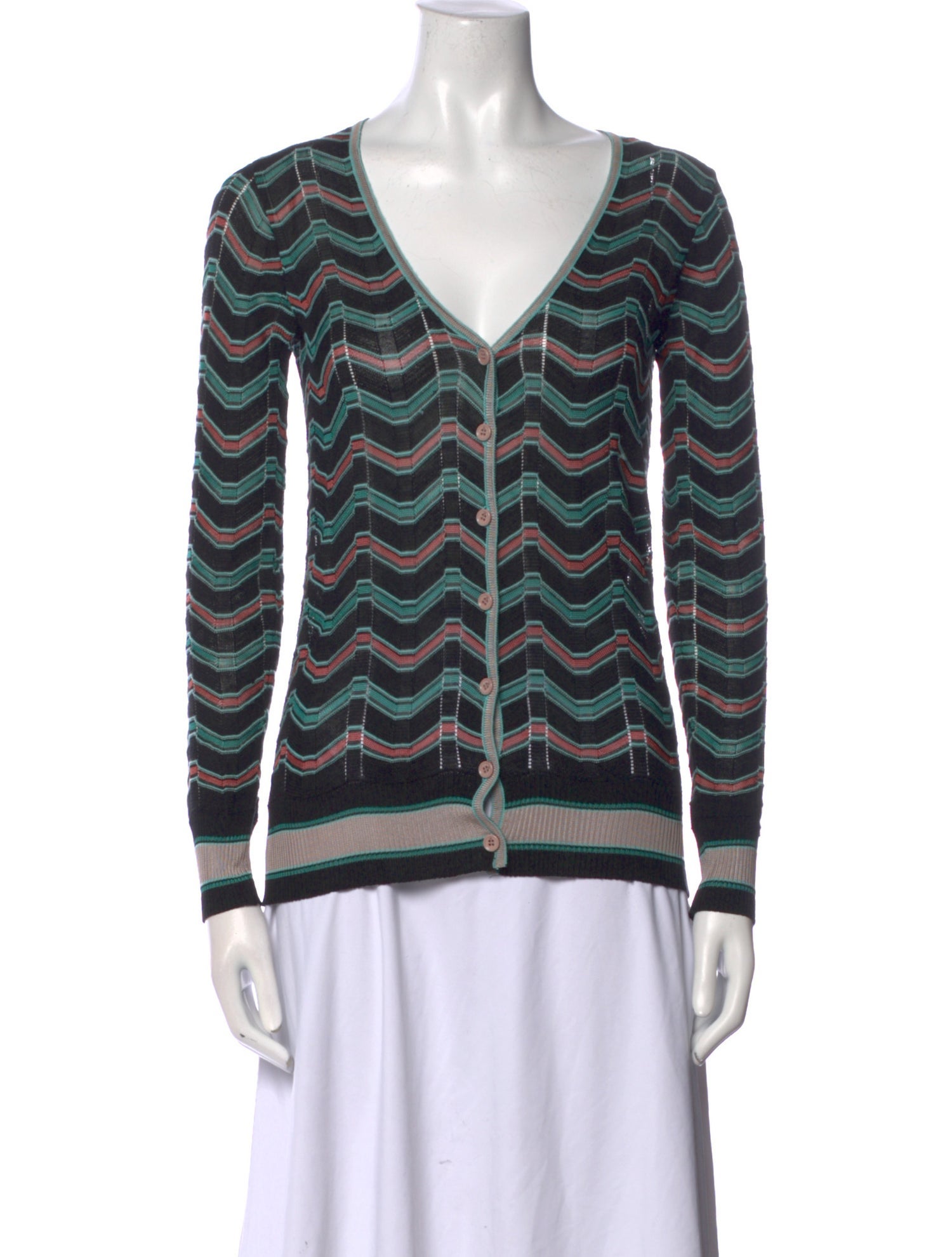 Missoni Striped V-Neck Sweater