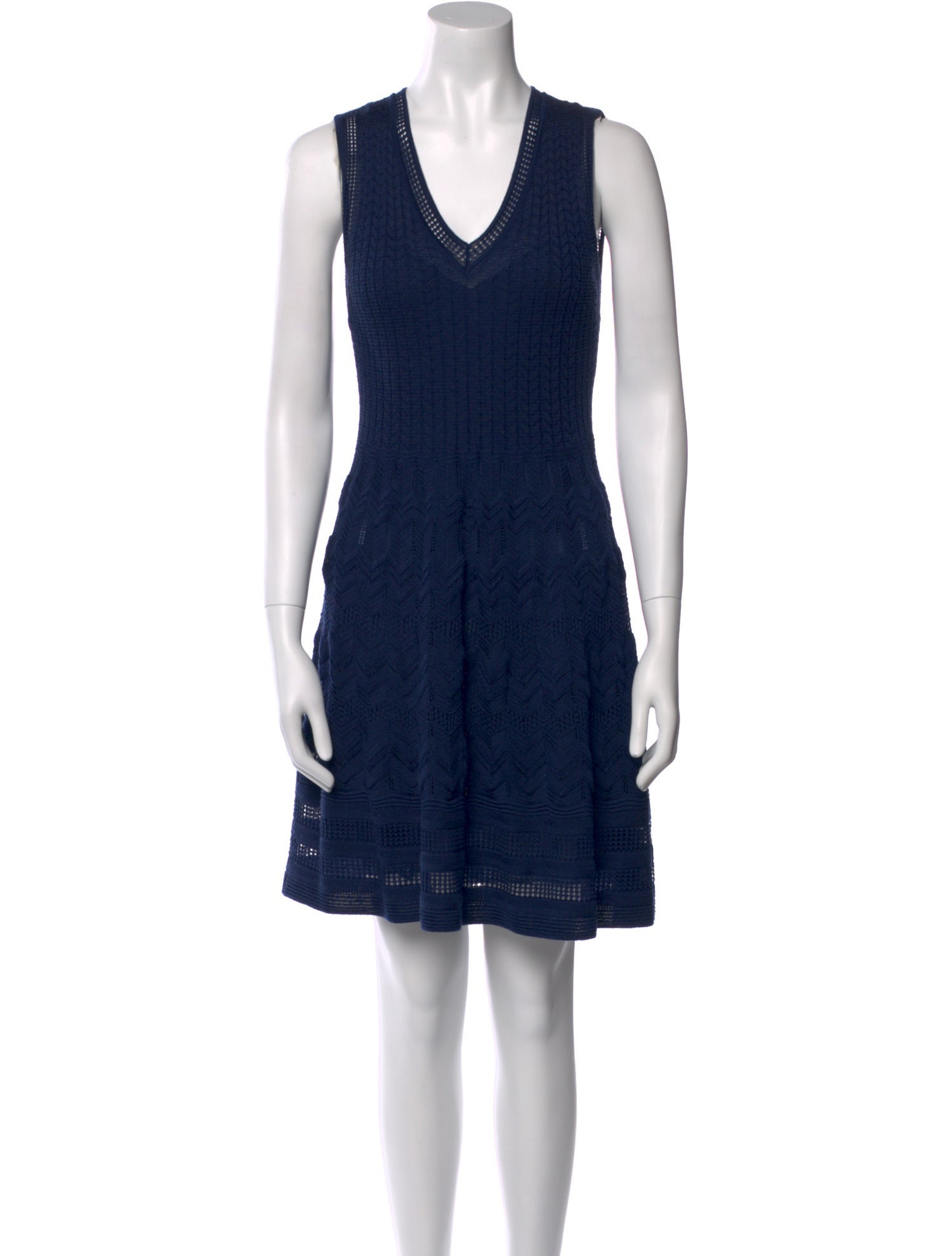 M Missoni V-Neck Mini Dress