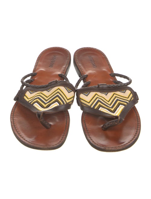 Missoni Leather Printed Slides