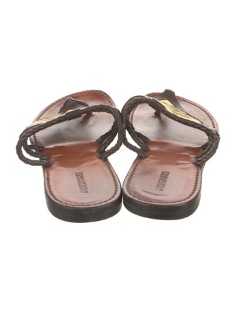 Missoni Leather Printed Slides