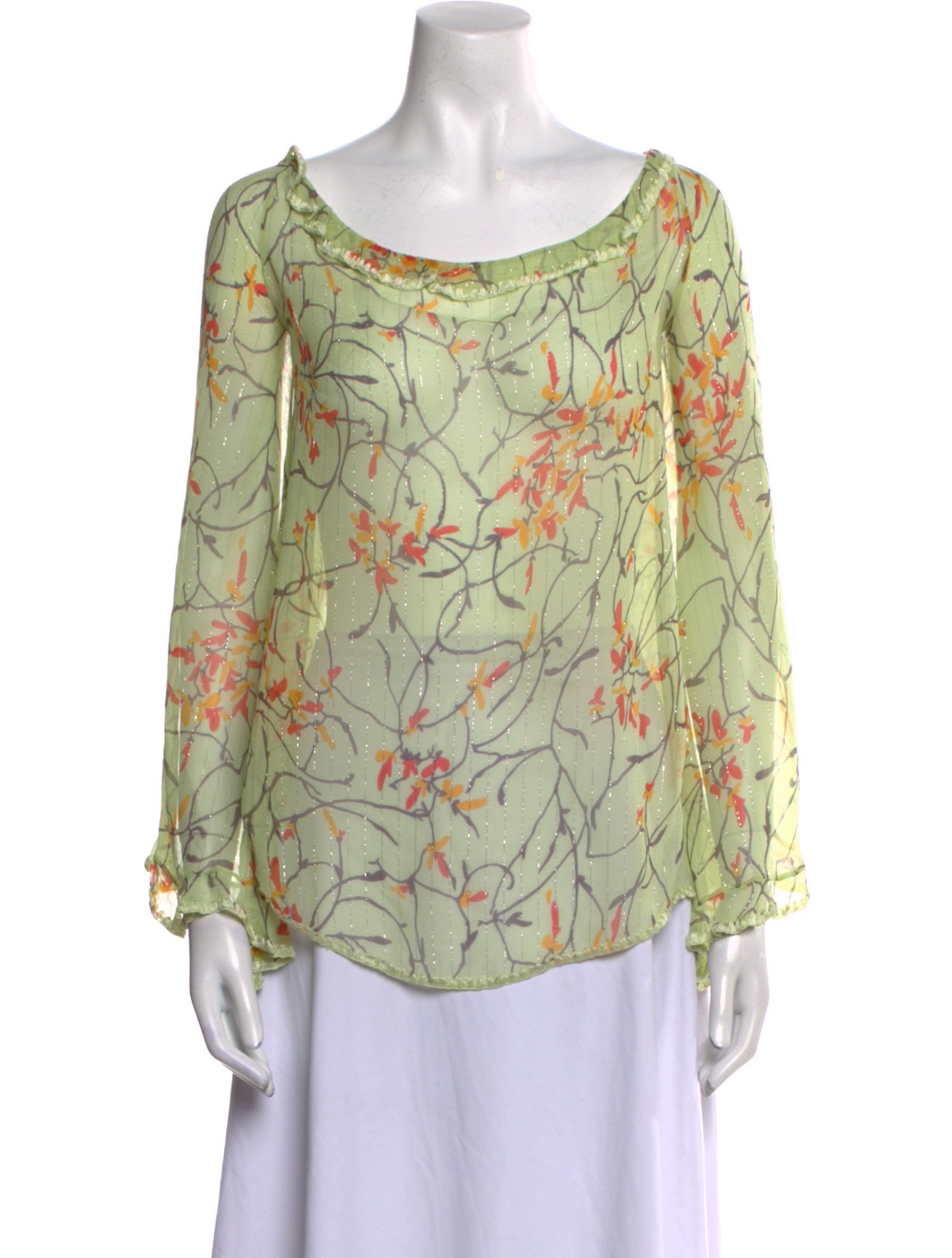Missoni Silk Floral Print Blouse
