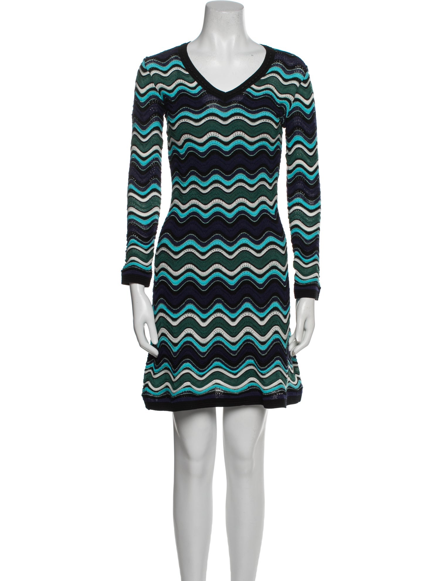 M Missoni Striped Mini Dress