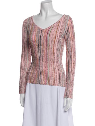 Missoni Printed V-Neck Top