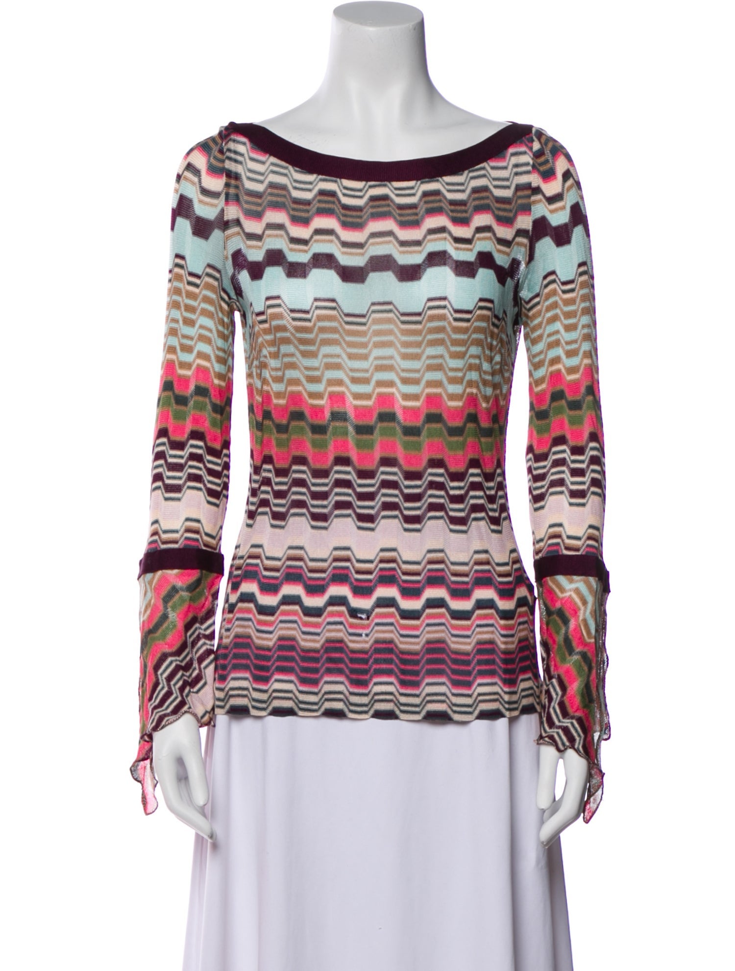 Missoni Printed Scoop Neck Top