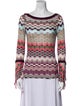Missoni Printed Scoop Neck Top