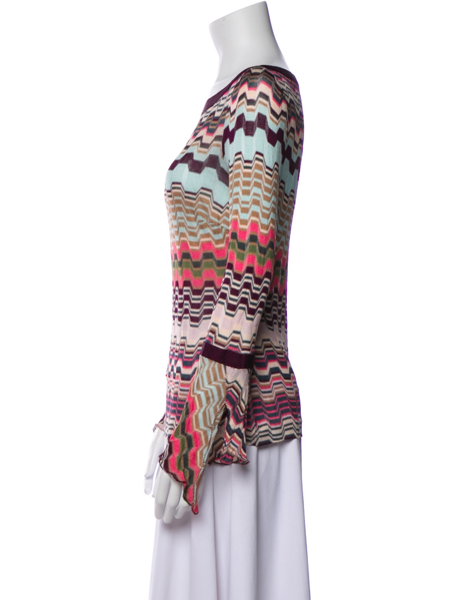 Missoni Printed Scoop Neck Top