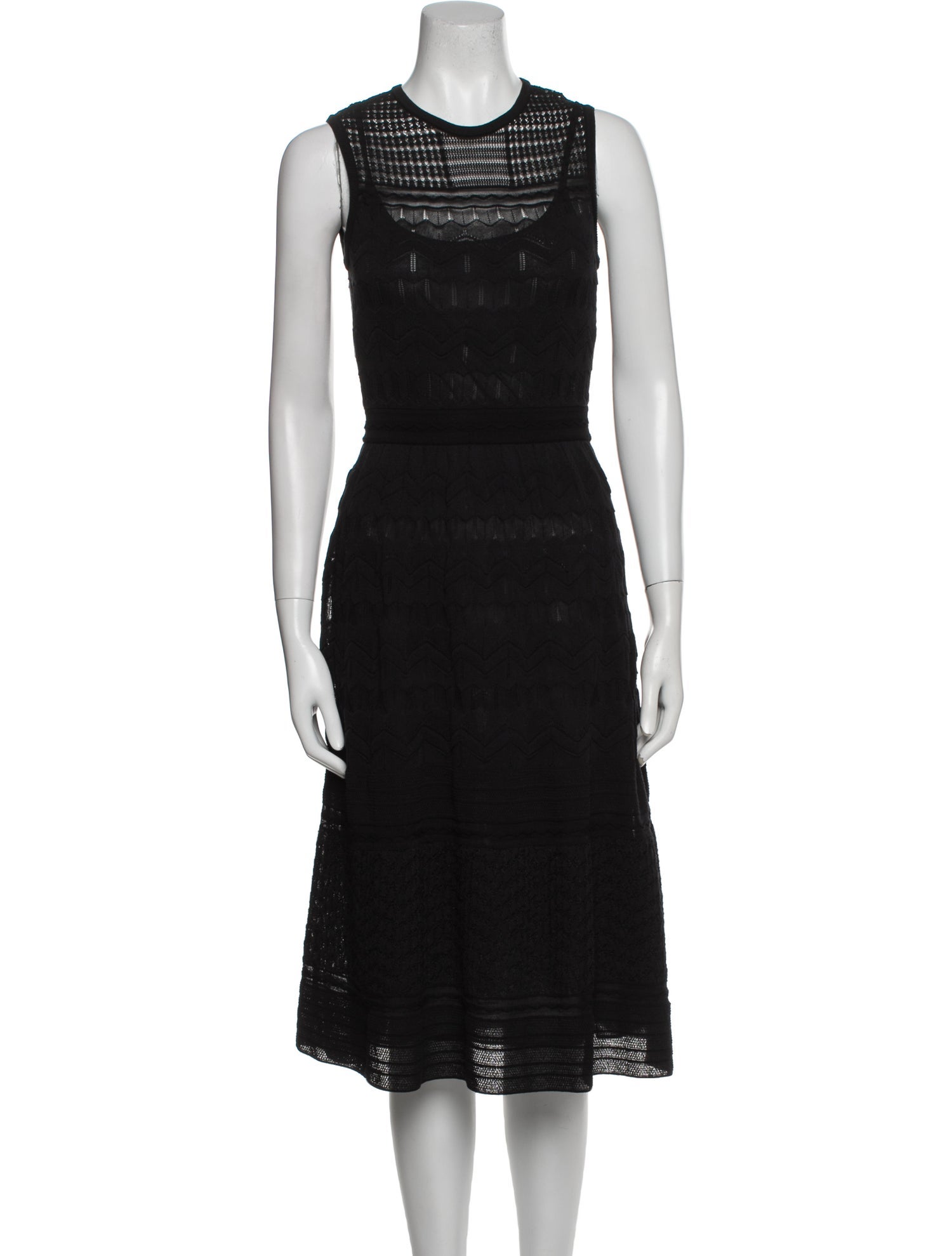 Missoni Crew Neck Midi Length Dress