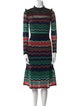 Missoni Striped Knee-Length Dress