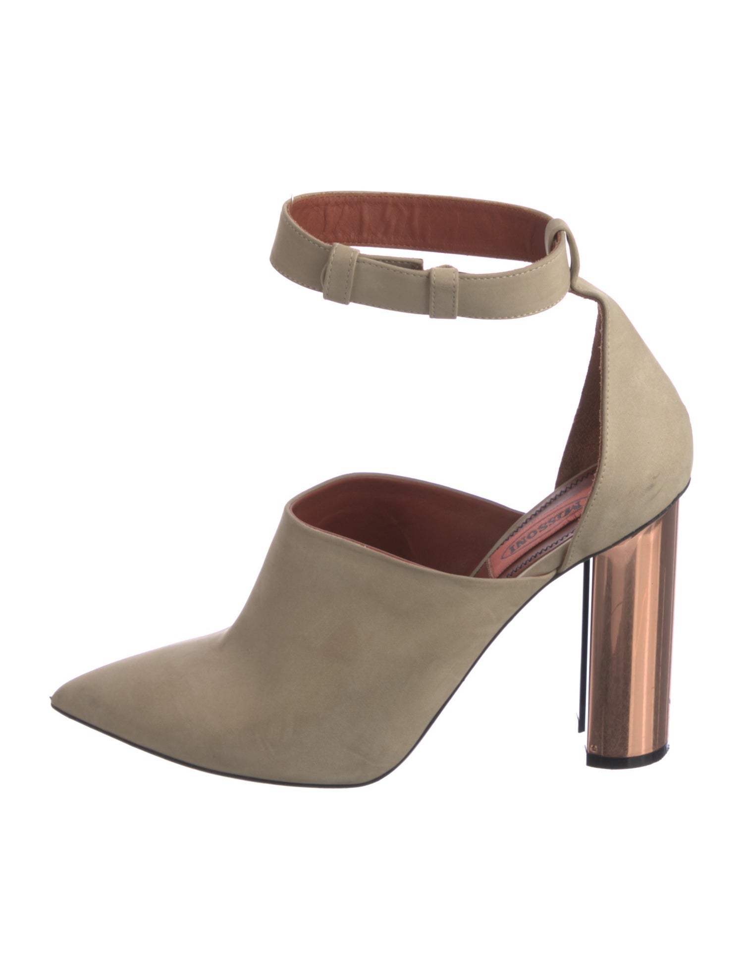 Missoni Suede Cutout Accent D'Orsay Pumps