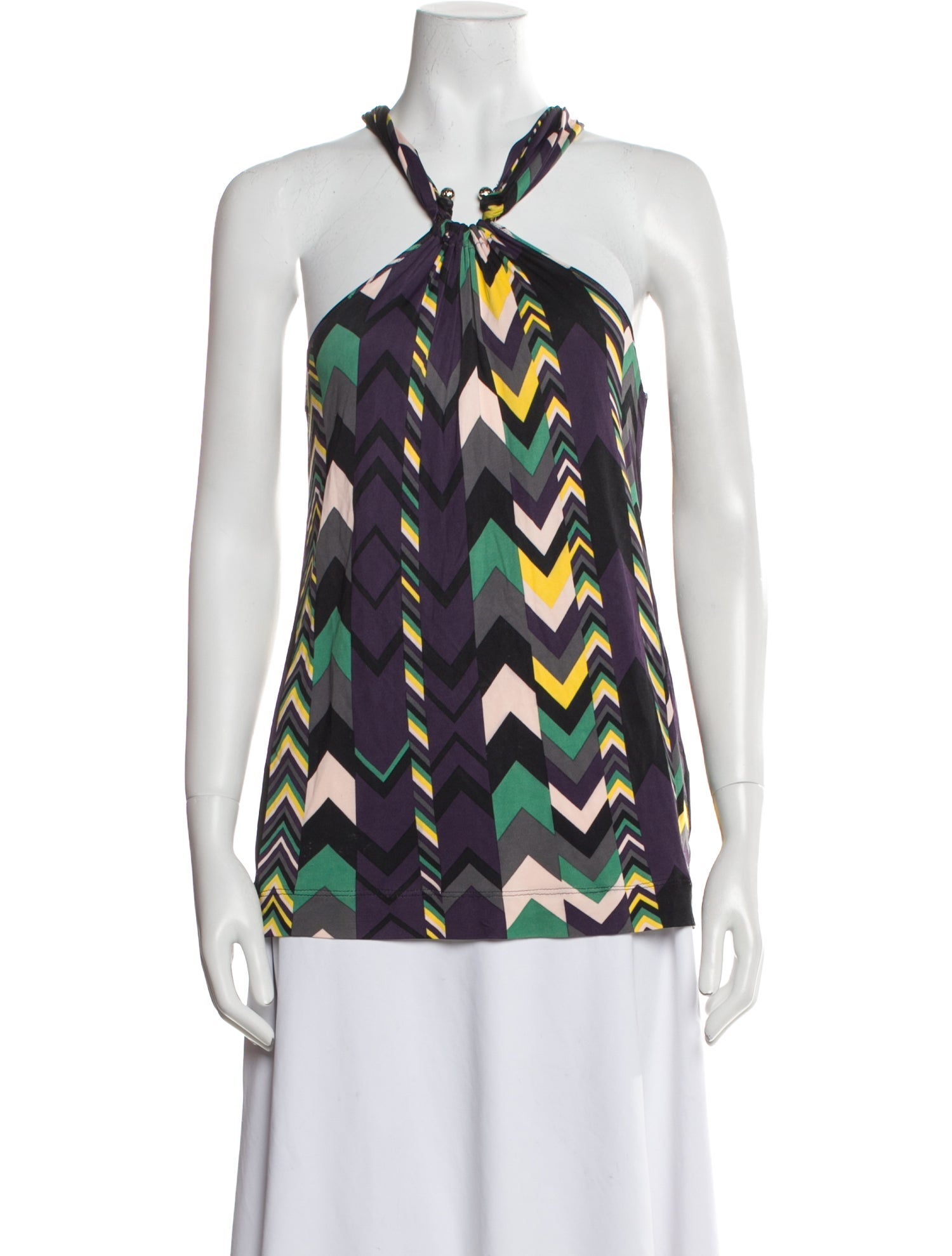Missoni Printed Halterneck Blouse