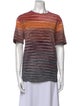 Missoni Striped Bateau Neckline T-Shirt