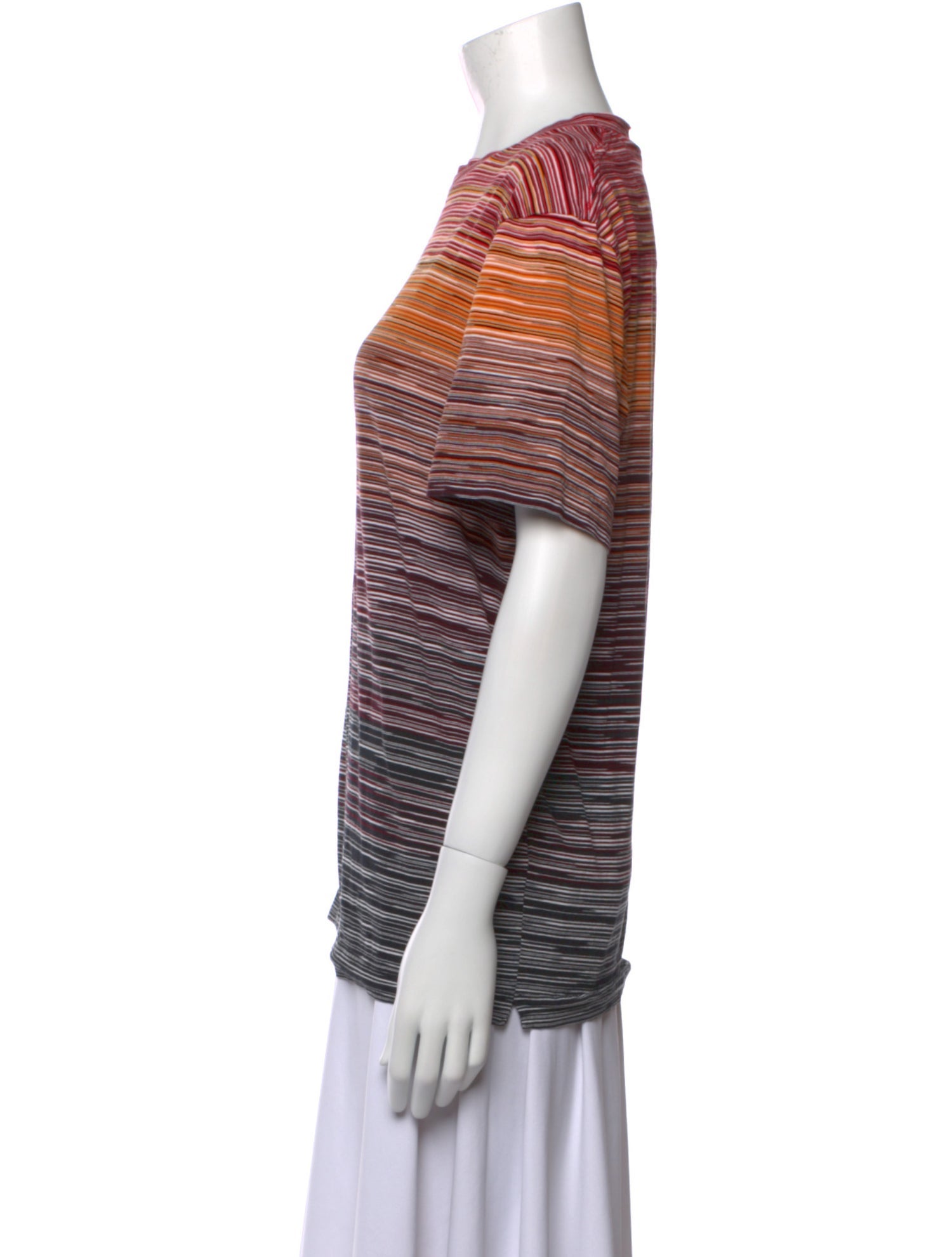 Missoni Striped Bateau Neckline T-Shirt