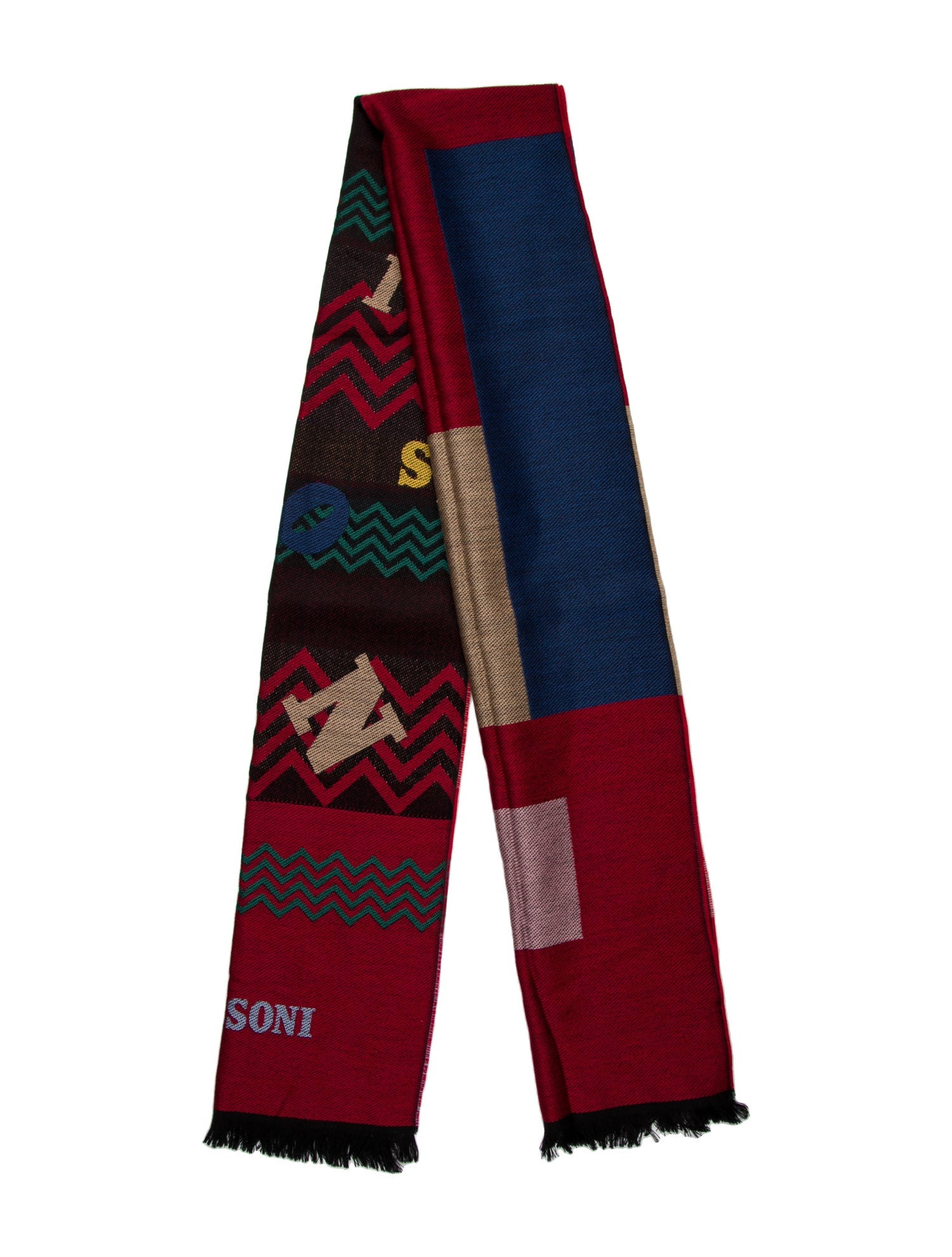 Missoni Wool Printed Scarf w/ Tags