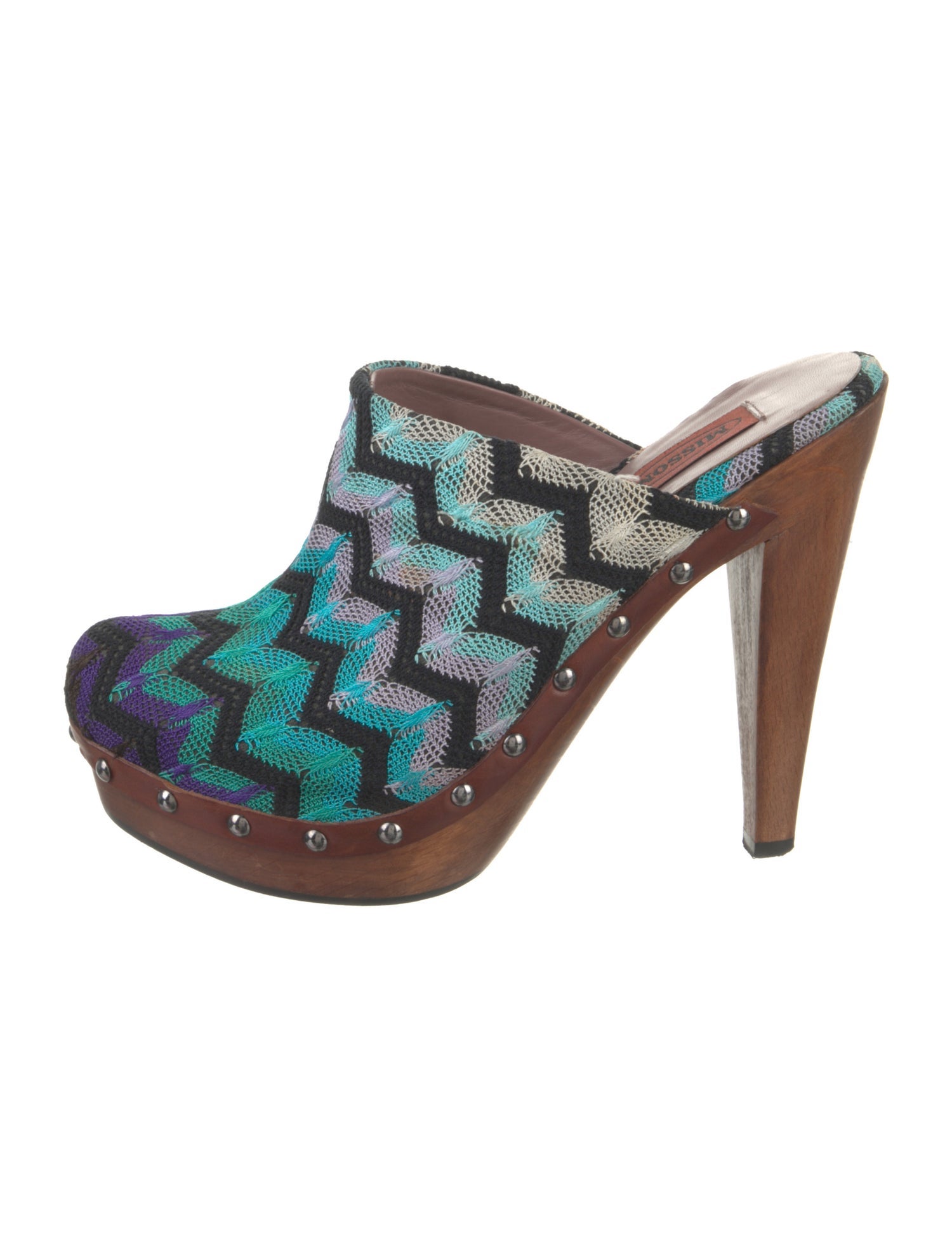 Missoni Printed Studded Accents Mules
